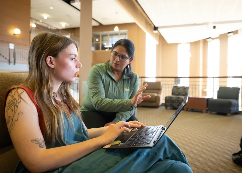 professor explaining a topic to a student